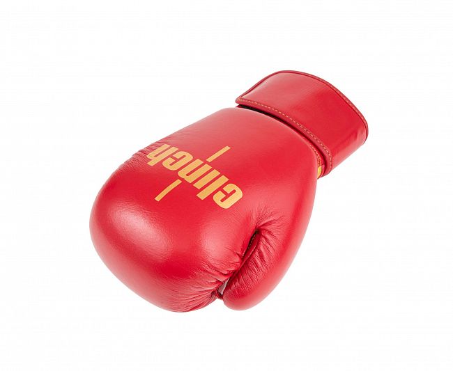 Перчатки боксерские Clinch Olimp Premium Champion Line красные фото 5