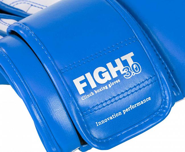 Перчатки боксерские Clinch Fight 3.0 сине-белые фото 8