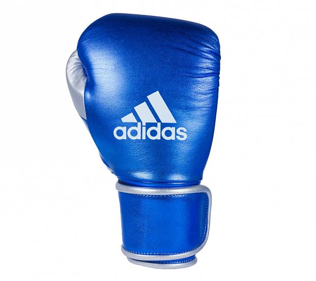Перчатки боксерские Sparring Gloves With Foam Japanese Style сине-серебристые фото 2