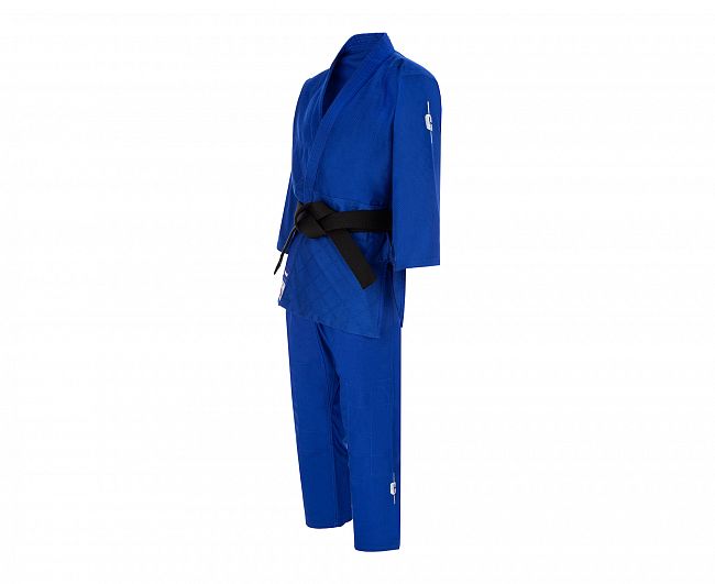 Кимоно для дзюдо Clinch Judo Silver FDR синее фото 3