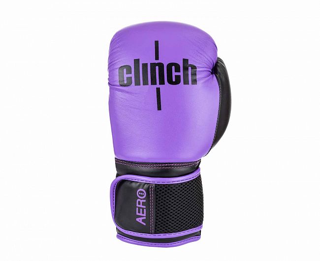 Перчатки боксерские Clinch Aero 2.0 фиолетово-черные фото 2