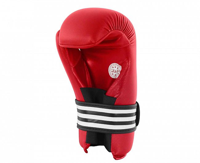 Перчатки полуконтакт WAKO Kickboxing Semi Contact Gloves красные фото 3