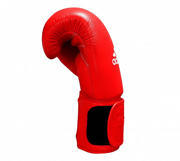 Перчатки боксерские Muay Thai Gloves 300 красно-белые фото 4