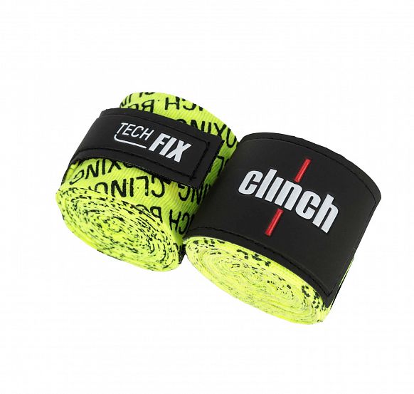 Бинты эластичные Clinch Boxing Crepe Bandage Tech Fix ярко-зеленые фото 4