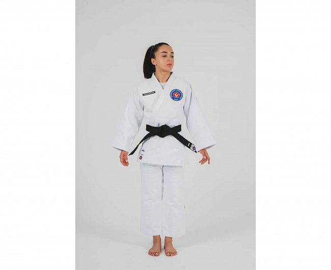 Кимоно для дзюдо Clinch Judo Gold FDR белое фото 17