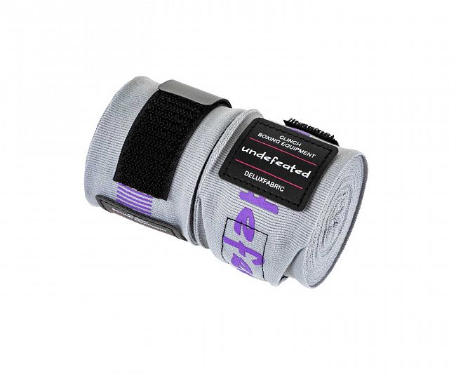 Бинты боксерские Clinch Boxing Hand Wrap Undefeated серые фото 5