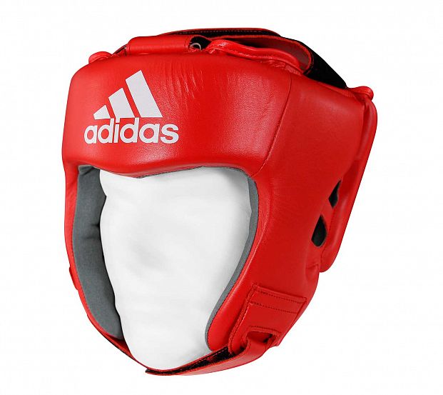 Шлем боксерский AIBA красный фото 8