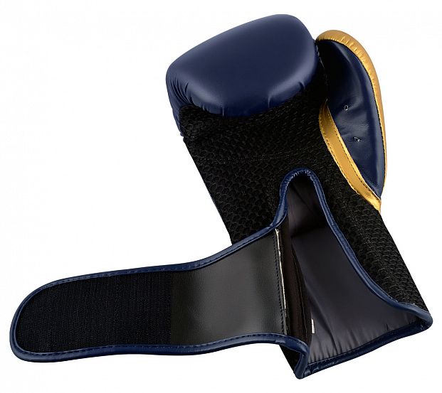 Перчатки боксерские Hybrid 150 темносине-золотые фото 5
