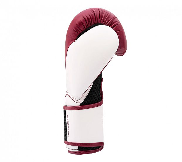 Перчатки боксерские Hybrid 150 бордово-белые фото 5