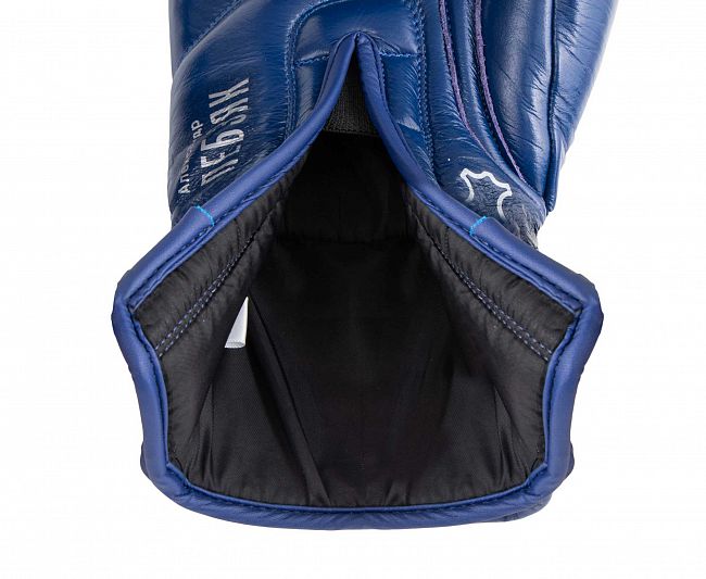 Перчатки боксерские Clinch Olimp Premium Александр Лебзяк синие фото 11