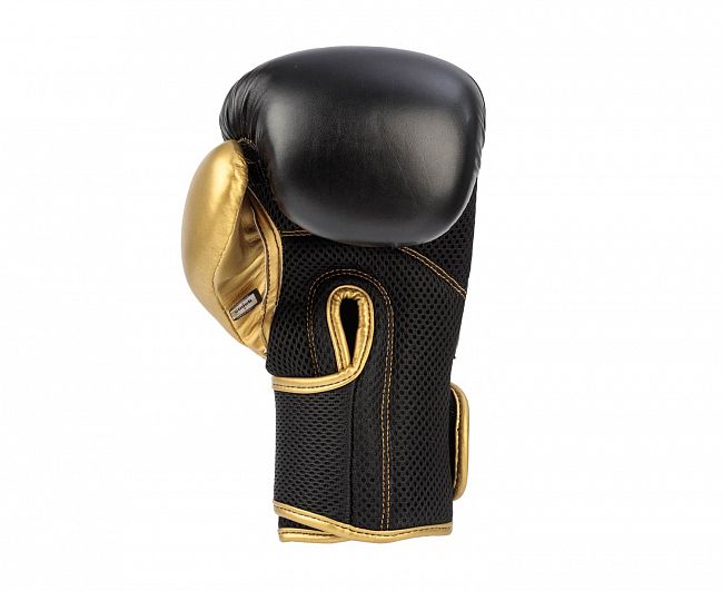 Перчатки боксерские Clinch Aero 2.0 черно-золотые фото 4