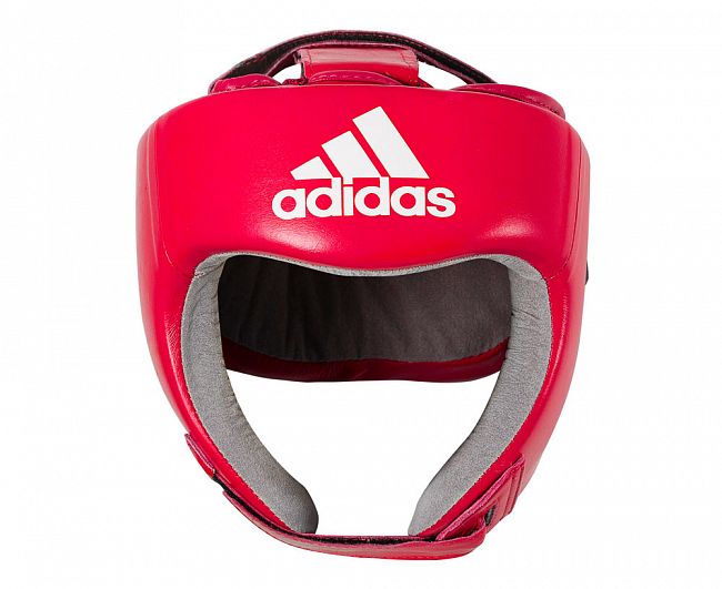 Шлем боксерский AIBA красный фото 2