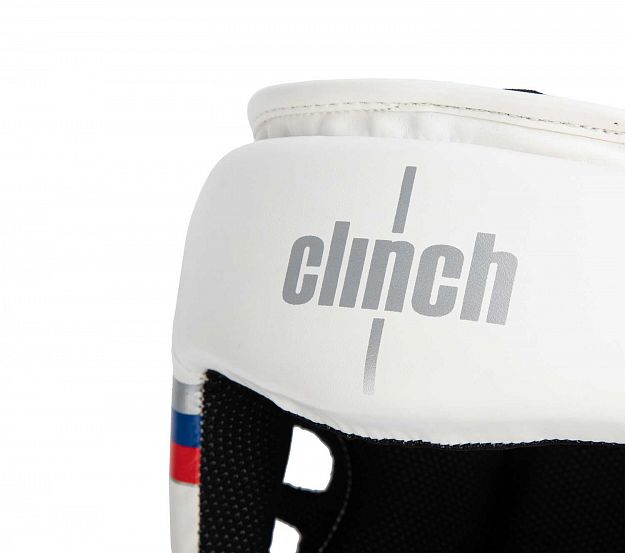 Шлем боксерский Clinch Olimp белый фото 4