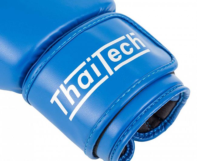 Перчатки боксерские Clinch Muay Thai синие фото 7