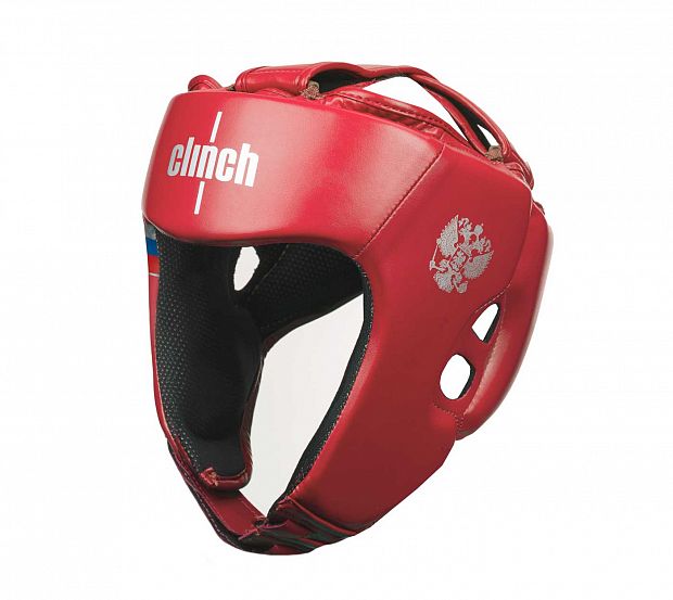 Шлем боксерский Clinch Olimp Dual красный фото 3
