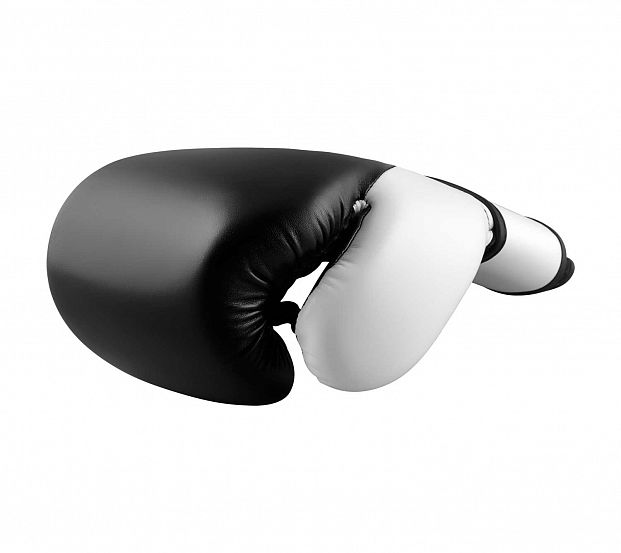 Перчатки боксерские Hybrid 150 черно-белые фото 10