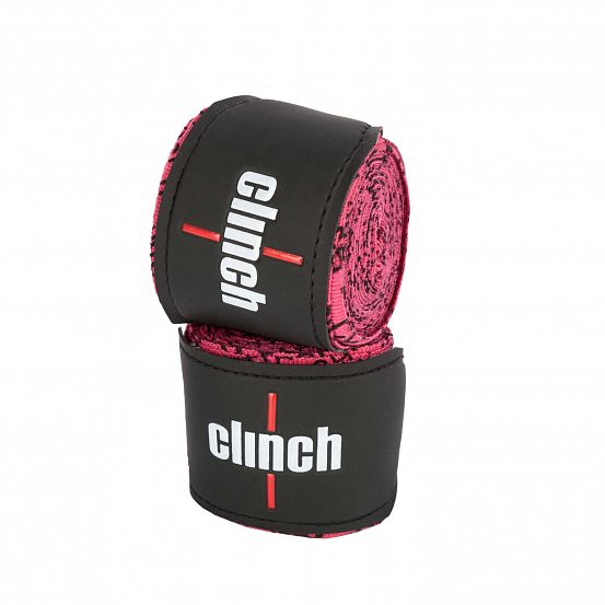 Бинты эластичные Clinch Boxing Crepe Bandage Tech Fix розовые фото 3