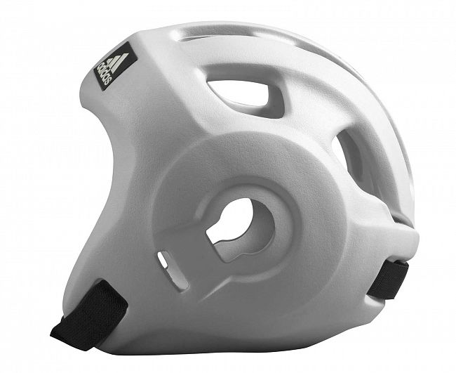 Шлем для единоборств Adizero (одобрен WAKO и WTF) белый фото 2