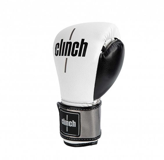 Перчатки боксерские Clinch Punch 2.0 бело-черно-бронзовые фото 3