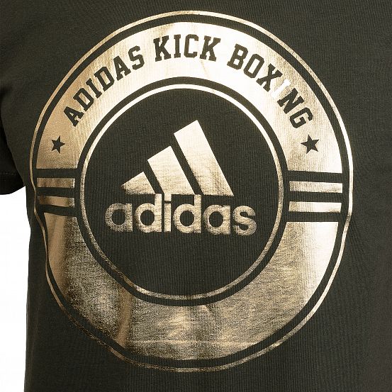 Футболка Combat Sport T-Shirt Kick Boxing зелено-золотая фото 3