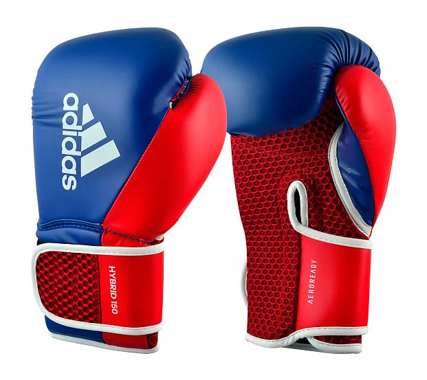 Перчатки боксерские Hybrid 150 сине-красные фото 6