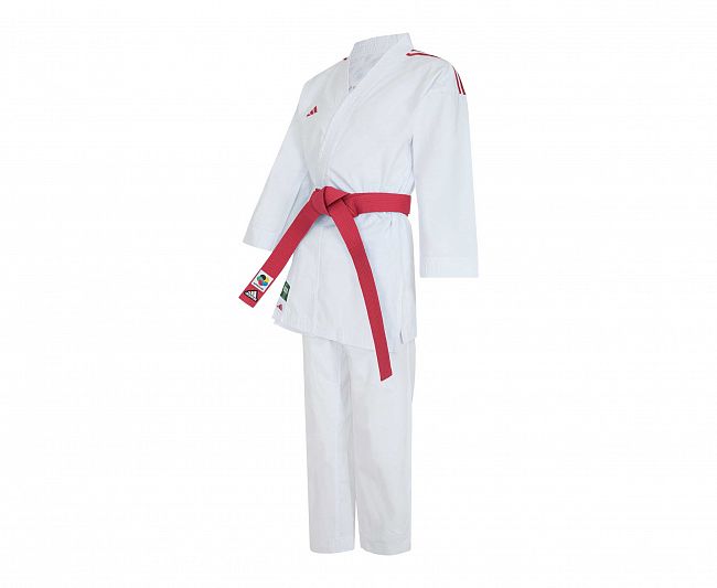 Кимоно для карате подростковое Kumite DNA WKF (2 куртки и 1 брюки) белое фото 9