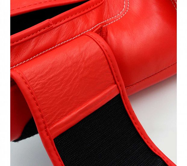 Перчатки боксерские Muay Thai Gloves 300 красно-белые фото 13