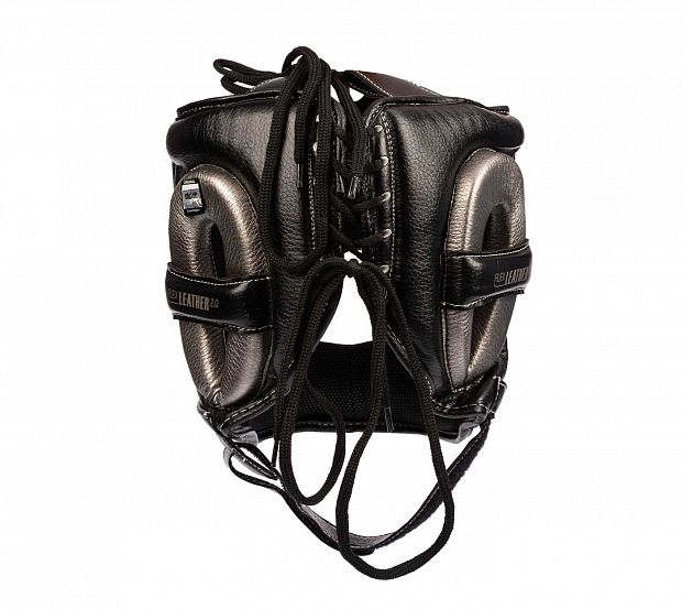Шлем для единоборств с бампером Clinch Face Guard черно-бронзовый фото 5
