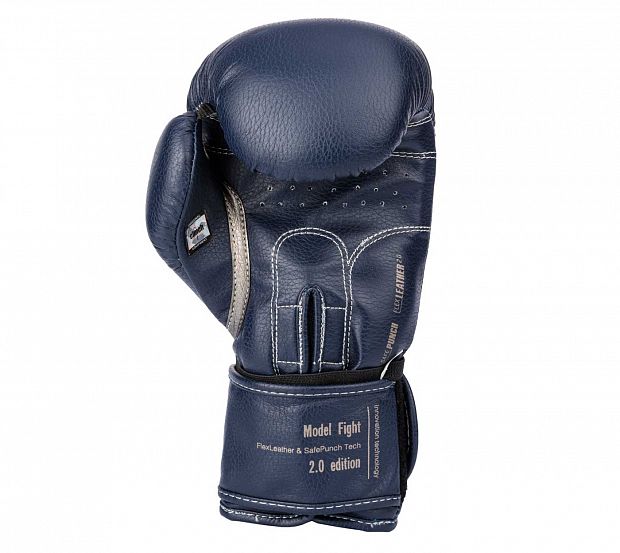 Перчатки боксерские Clinch Fight 2.0 темно-синие фото 4