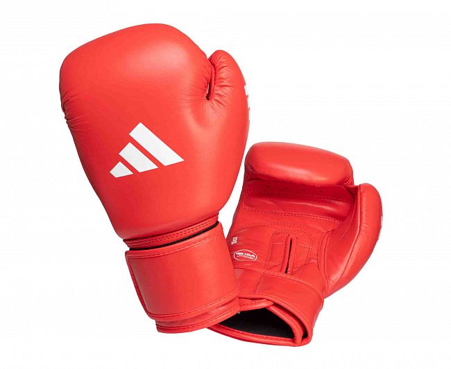 Перчатки боксерские IBA красные фото 3