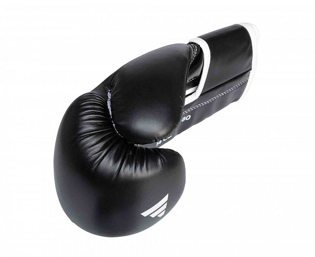 Перчатки боксерские Hybrid 80 черно-белые фото 5