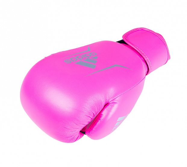 Перчатки боксерские Speed 50 розово-серебристые фото 6