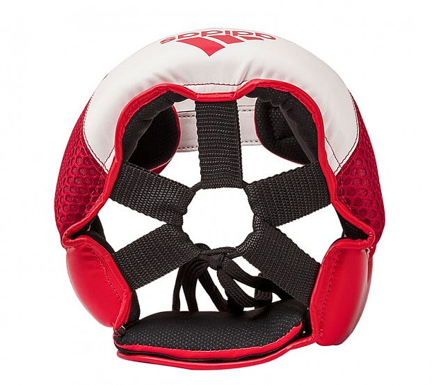 Шлем боксерский Hybrid 150 Headgear красно-белый фото 4