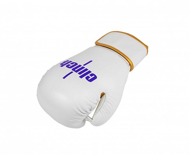Перчатки боксерские Clinch Olimp Premium Champion Line бело-синие фото 5