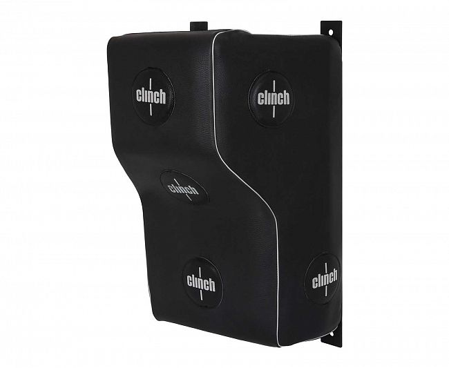 Подушка боксерская апперкотная Clinch Leather Profi & Durable 60x40 см черная фото 2