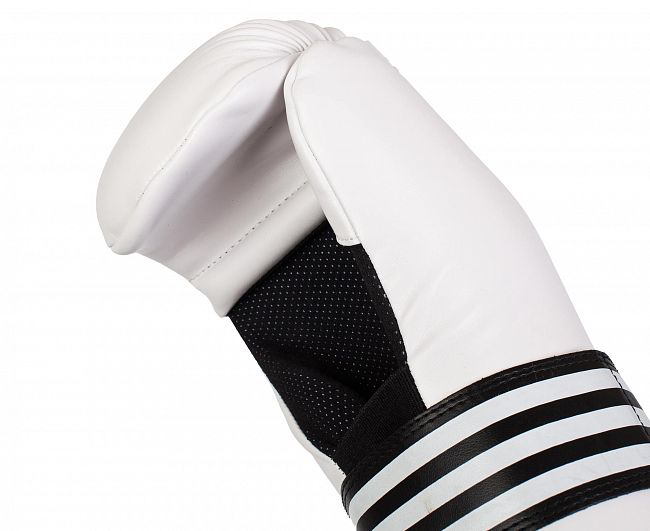 Перчатки полуконтакт Semi Contact Gloves белые фото 4
