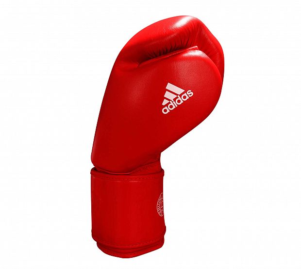 Перчатки боксерские Muay Thai Gloves 300 красно-белые фото 9