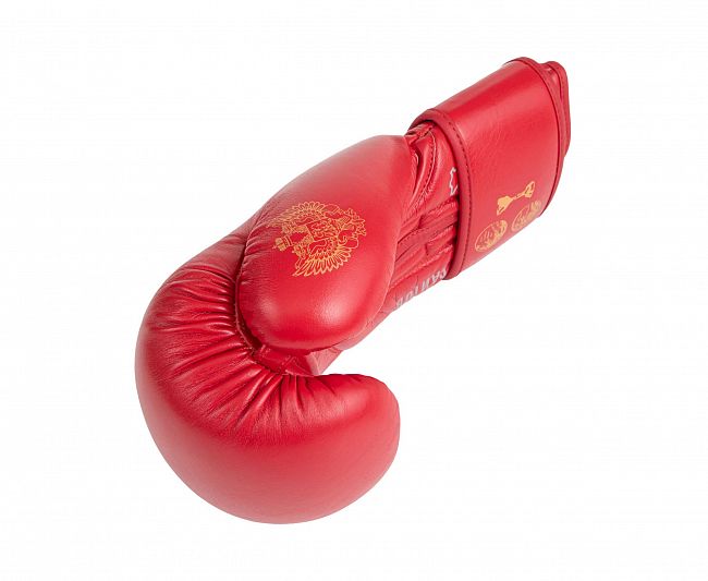 Перчатки боксерские Clinch Olimp Premium Олег Саитов красные фото 7