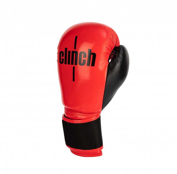Перчатки боксерские Clinch Aero красно-черные фото 3