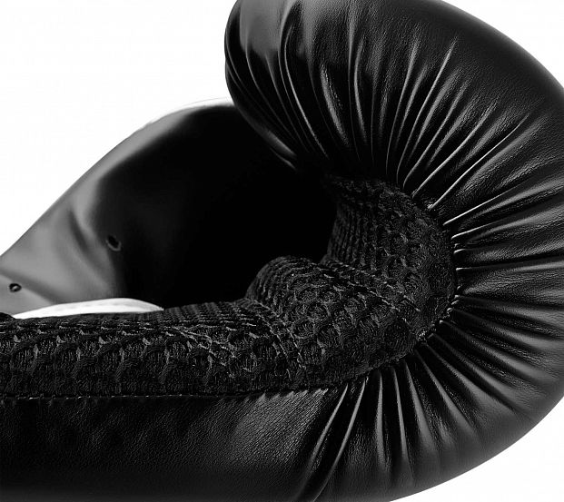 Перчатки боксерские Hybrid 150 черно-белые фото 13