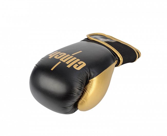 Перчатки боксерские Clinch Aero 2.0 черно-золотые фото 6