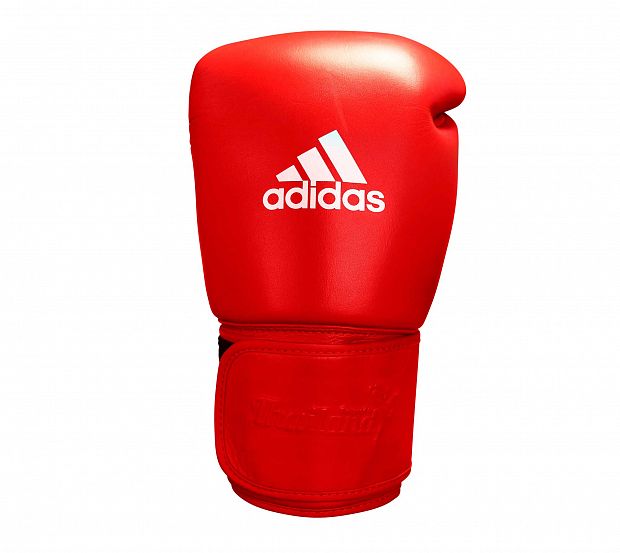 Перчатки боксерские Muay Thai Gloves 300 красно-белые фото 2