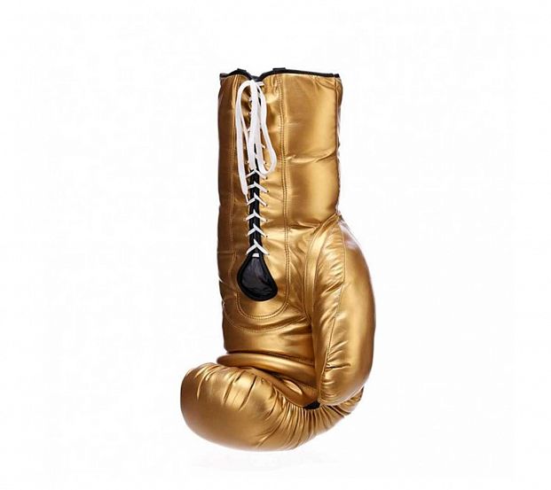 Сувенирная боксерская перчатка Jumbo Boxing Glove Promotion Left Hand золотистые фото 2