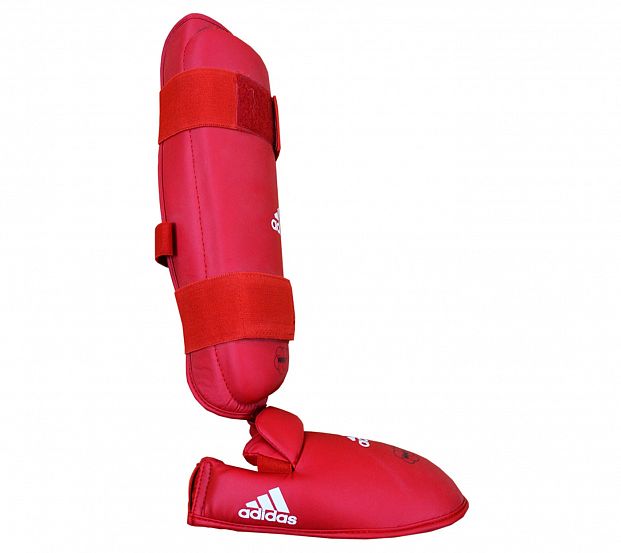 Защита голени и стопы WKF Shin & Removable Foot красная фото 7