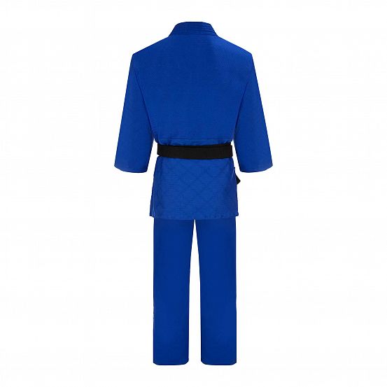 Кимоно для дзюдо Clinch Judo Silver FDR синее фото 4
