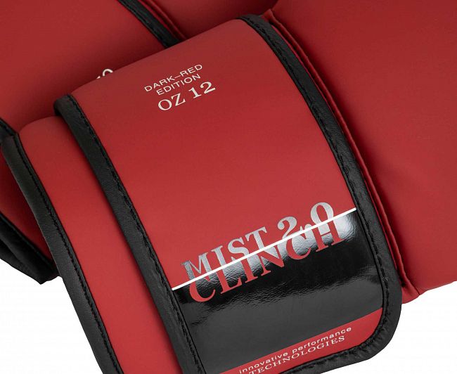 Перчатки боксерские Clinch Mist 2.0 темно-красные фото 8