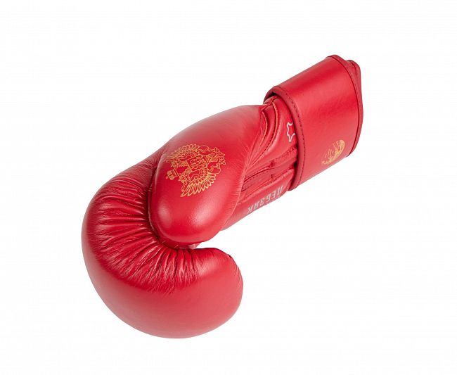 Перчатки боксерские Clinch Olimp Premium Александр Лебзяк красные фото 7