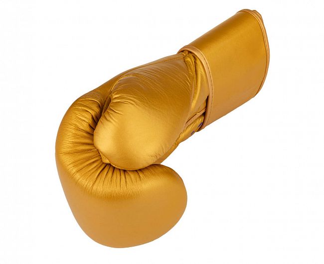 Перчатки боксерские Clinch Undefeated золотые фото 5