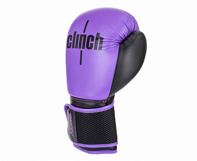 Перчатки боксерские Clinch Aero 2.0 фиолетово-черные фото 3