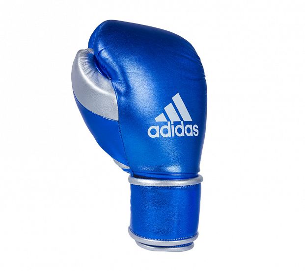 Перчатки боксерские Sparring Gloves With Foam Japanese Style сине-серебристые фото 3